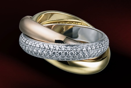 cartier russian wedding ring with diamonds